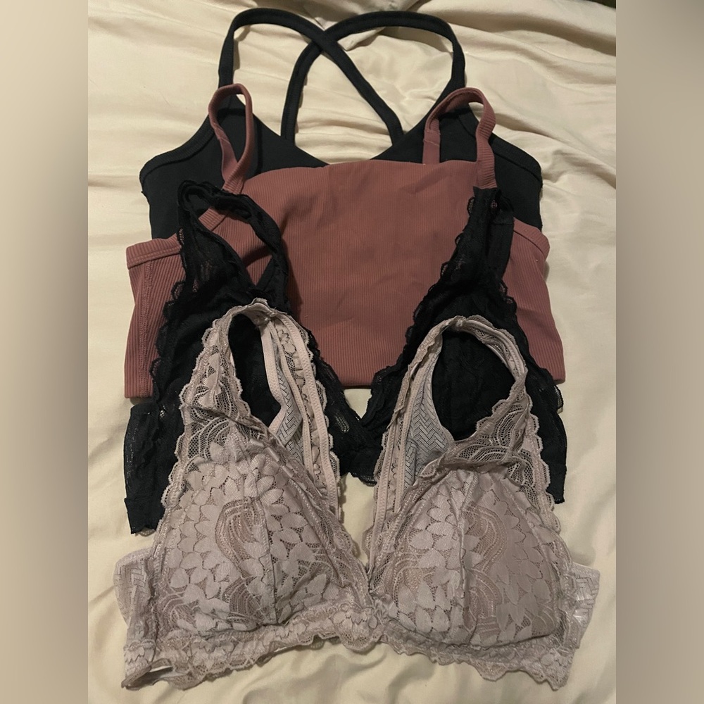 Aerie Bralette/Sports Bra Bundle (Large)